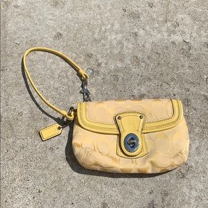 Signature Yellow Coach Mini Purse